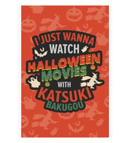Katsuki Bakugou Ile Cadılar Bayramı Filmleri Izlemek Istiyorum Heroaca Tablo Ahşap Poster Dekoratif