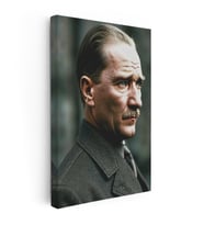 Kanvas Tablo Atatürk Asil Duruş Palto Atatürk Tablosu Ev Ofis Duvar Dekoru