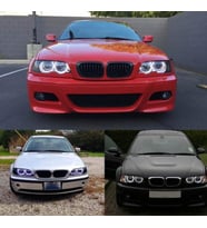 B M W E46 318 320 325 330 CCFL Angel Eyes Beyaz Encıl Seti Far Halkası