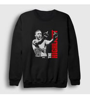 Presmono Unisex Siyah Finger Ufc Mma Justin Gaethje Sweatshirt 480261tt