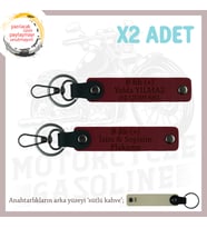Hız Aşıklarına Hediye, İsim Plaka ve B Rh (+) Kan Grubu, Kişisel Acil Durum x2 Anahtarlık, Bordo-SK
