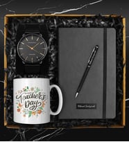 Öğretmenler Gününe Özel Tasarım Kupa & Kişiye Özel Defter & Kalem & Hasır Kordon Saat