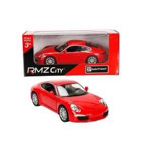 Rmz City 1:32 Avrupa Serisi Die Cast Çek Bırak Model Araba - Kırmızı Porsche 911 Carrera S