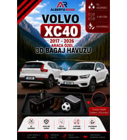 Volvo Xc40 2017 - 2026 Araca Özel 3D Bagaj Havuzu