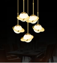 Nasa 5'li Sarkıt Avize (Gold)
