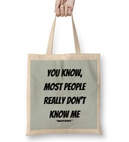 Marilyn Monroe Quotes Art Gift - Vintage Retro Style Bez Çanta Uzun Saplı