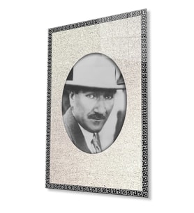 Atatürk Cam Tablo 4 mm Dayanıklı Temperli Cam