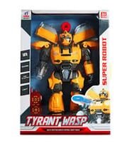 Toycraft Sarı Ok Atan 40 Cm Uzaktan Kumandalı Pilli Işıklı Ve Sesli Robot (Ürün Dönüşmez)