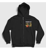 Presmono Unisex Siyah Band Rock Audioslave Fermuarlı Kapüşonlu Sweatshirt 541767tt