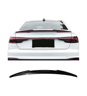 Audi A4  B9 Uyumlu Plastik Parlak Siyah Boyalı Votex Spoiler