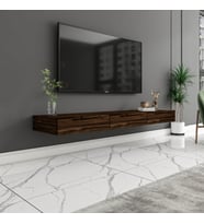 Avalon 3 Kapaklı Duvara Monte TV Sehpası – 140 cm, Modern Minimal Tasarım,  TV Ünitesi (Ceviz)