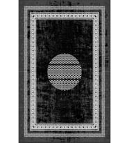 Eliana Home Baskılı, Yıkanabilir Kaymaz Taban Salon Halısı LNA0103-SD1082 100x150 cm (Siyah)