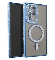 Durukar® Samsung Galaxy S23 Ultra Joke Simli Magneticsafe Kılıf - Mavi