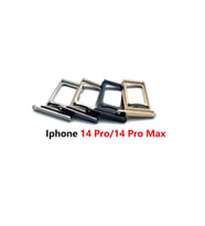 iPhone 14 Pro Max ÇİFT SİM Sim Kart Tepsisi Sim Çekmecesi ÇİFT SİM İÇİN (Siyah)