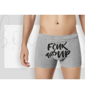BK Gift Fcuk Tasarımlı Erkek Boxer Serisi Yıl Dönümü Hediyesi, Doğum Günü Hediyesi-1