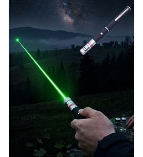 Yeşil Lazer Kalem Sunum ve Outdoor Kullanım İçin Güçlü Işın