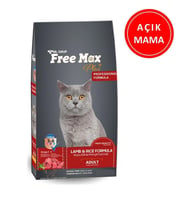 Free Max Kuzu Etli Yetişkin Kuru Kedi Maması 1 Kg AÇIK