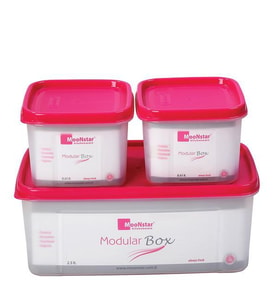 Moon star Modüler Hava Sızdırmaz Saklama Kabı-2,5LT+2X0,65LT-MS-08