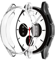 Samsung Galaxy Watch 4 Classic 46mm için Kılıf 360 Full Round Soft Silicone Şeffaf [Galaxy Watch 4 Classic 46mm ile Uyumlu Kılıf - Şeffaf]