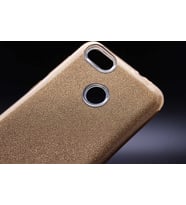 Huawei P9 Lite Mini Kılıf Simli Renkli Silikon (Gold)