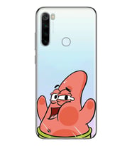 Redmi Note 8 Uyumlu Patrick Star Desenli Şeffaf Telefon Kılıfı
