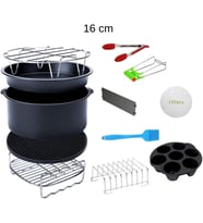 Xiaomi,Philips,Tefal,Kumtel Uyumlu 4.5 Litre 7 Inç Hava Fritözü 12'Li Yedek Parça Seti