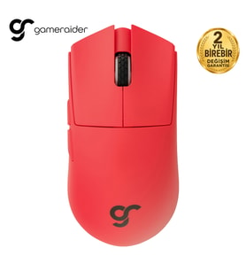 GameRaider GR3S Crimson Flame PixArt 3395 Sensör Kablosuz Gaming Mouse – 2 Yıl Birebir Değişim Garantili