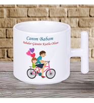 Canım Babam Babalar Günün Kutlu Olsun Yazılı Hediyelik T Kupa Bardak-3