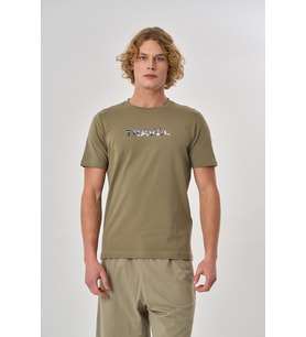 Maraton Regular Erkek Bisiklet Yaka Gri T-shirt
