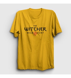 Presmono Unisex Sarı Wild Hunt Dizi Witcher T-Shirt 327698tt (Sarı)