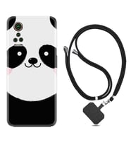 General Mobile GM 21 Pro GM 22 Pro Plus Kılıf Boyun Askılı Silikon Sevimli Panda 1794
