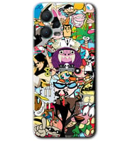Redmi Note 12 5G Kılıf HD Desen Baskılı Kılıf - Süper Çizgi Kahramanlar