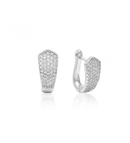 Moncuk Design Zirkon Taşlı Mikro Pave Kaplama Şık VIP Halka Küpe 3351KKUV010
