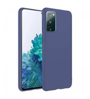 Samsung Galaxy S20 FE İnce Mat Silikon Kılıf Lacivert