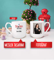 Özel Eğitim Öğretmeni Kupa Bardak Oval Fotoğraflı