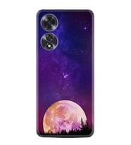 Oppo A60 Kılıf Boutique Baskılı Resimli Mor Ay Pcode -025