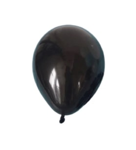 Balon Metalik Siyah Balon - 10 adet