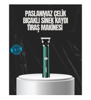 Mey İthalat® Paslanmaz Çelik Başlıklı Su Geçirmez Şarjlı Saç Kesme Makinesi
