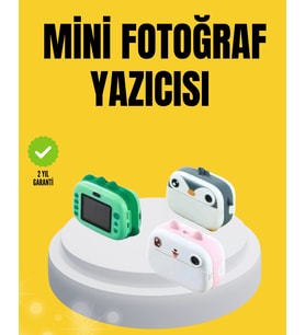 Mey İthalat® Baskı Kamera – Çift Lensli, Anında Baskı 10X Zoom Özellikli Dijital Fotoğraf Makinesi