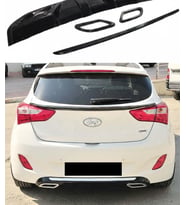Hyundai i30 Egzoz Görünümlü Difüzör 🚘  Dayanıklı Plastik, Sportif Tasarım, Kolay Montaj (Standart)