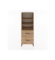 Hyperion Dolap 3 Raflı 2 Çekmeceli 60x44x163 Çam-Çam