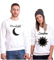 Tshirthane Moonlight Sunshine Sevgili Kombinleri Sweatshirt Kombini (Tek Ürün Fiyatıdır.)