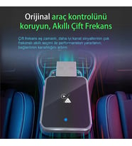 SL-CAR01 2in1 Android ve Apple Cihazlar Kablosuz Android Auto ve Carplay Adaptörü