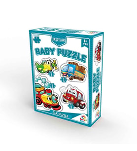 Laço Kids Baby Bebek Puzzle Taşıtlar Seti 4'lü LC7226