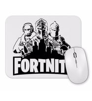 Fortnite Preto e Branco Mouse Pad