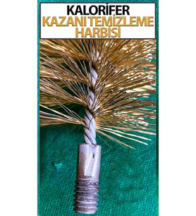 Kalorifer Kazanı Temizleme Fırçası Tel Fırça NO: 90 mm (Sap Hariçtir)