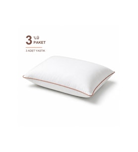 Cloud Support Biyeli Yastık 3'li Paket 50x70 cm 1200 gr Boncuk Silikon Elya