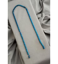 Hematit Doğal Taş Parlak Mavi Dikdörtgen Kesim 2x8mm Dizi [AA]