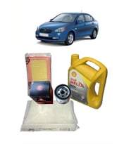 HYUNDAİ ACCENT ERA YAĞ BAKIM SETİ 1.4 1.6 BENZİNLİ VE LPG'Lİ MOTORLAR İÇİN SHELL HELİX 10W 40