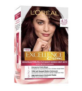 L'Oreal Paris Excellence Creme Saç Boyası - 4.15 Büyüleyici Kahve